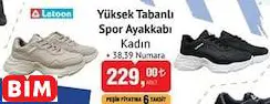 LETOON YÜKSEK TABANLI SPOR AYAKKABI KADIN LETOON YÜKSEK TABANLI SPOR AYAKKABI KADIN